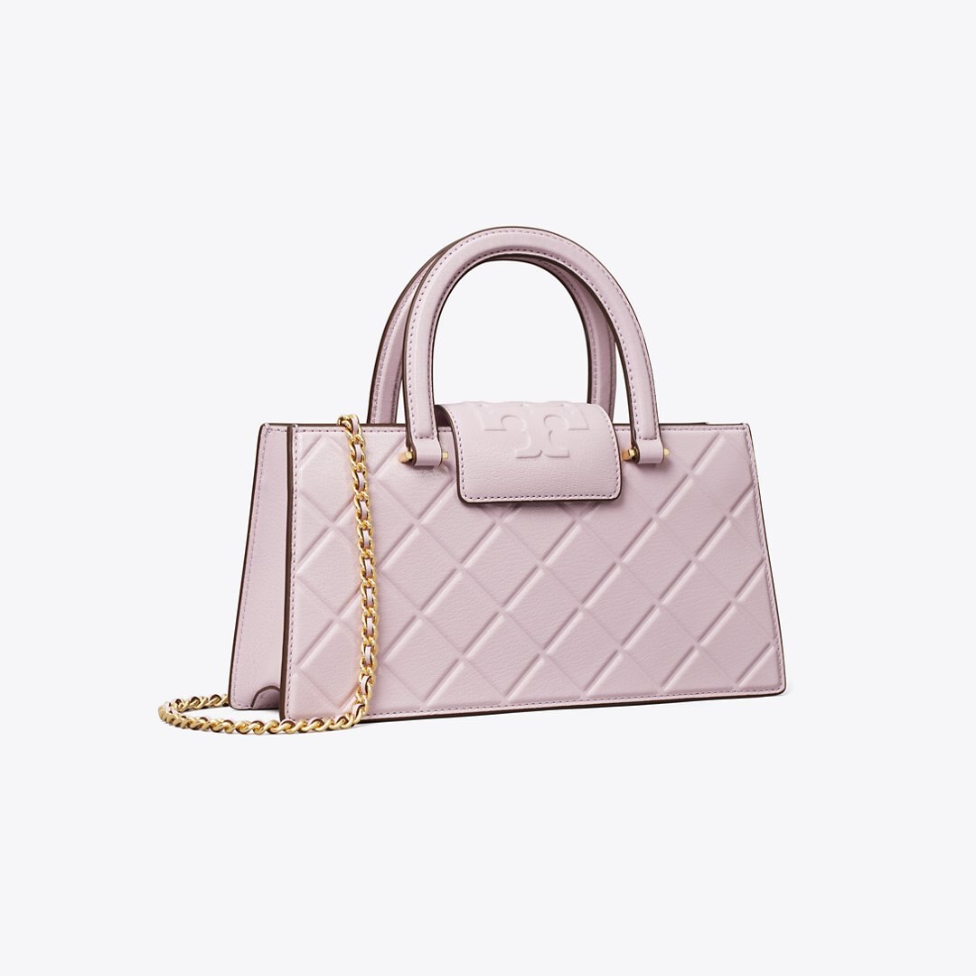 Tory Burch Fleming East-West Tote Pale Purple