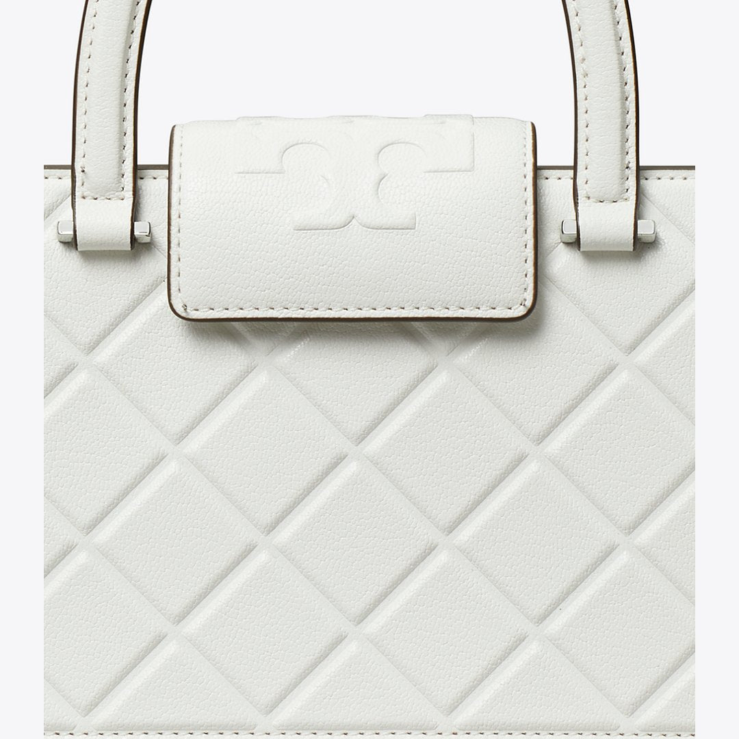 Tory Burch Fleming East-West Tote Blanc