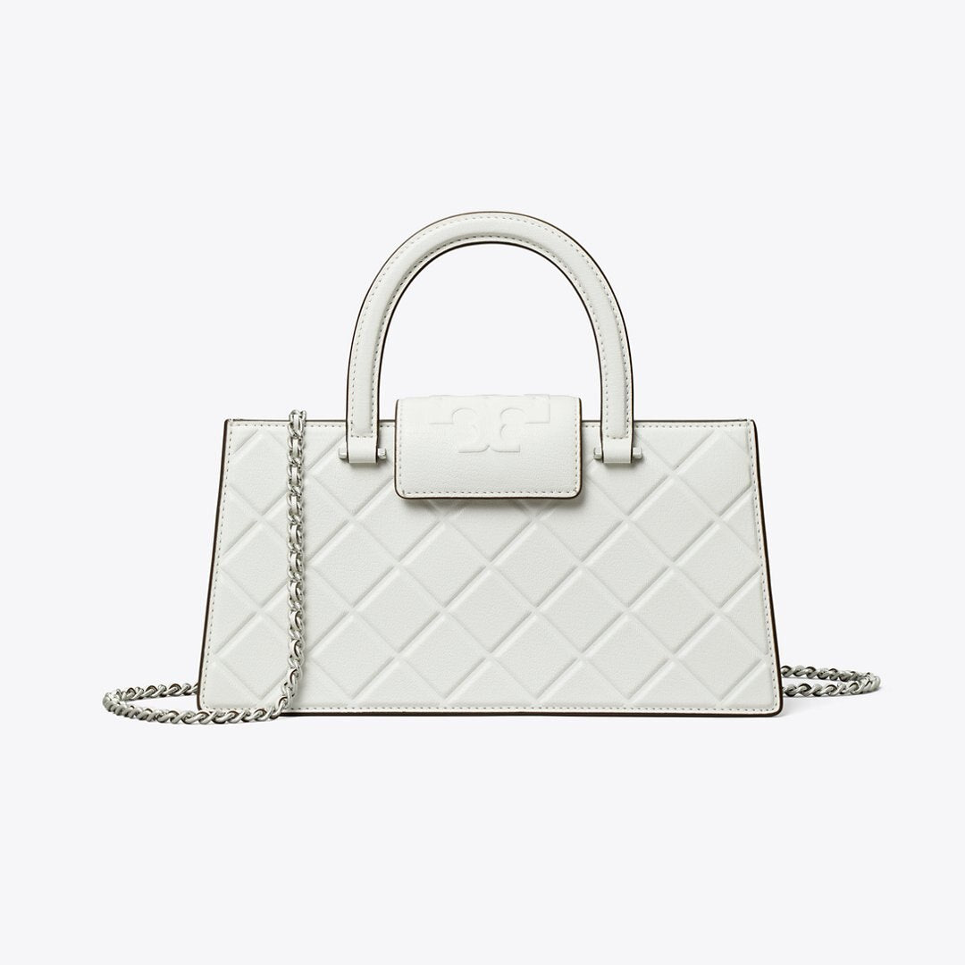Tory Burch Fleming East-West Tote Blanc