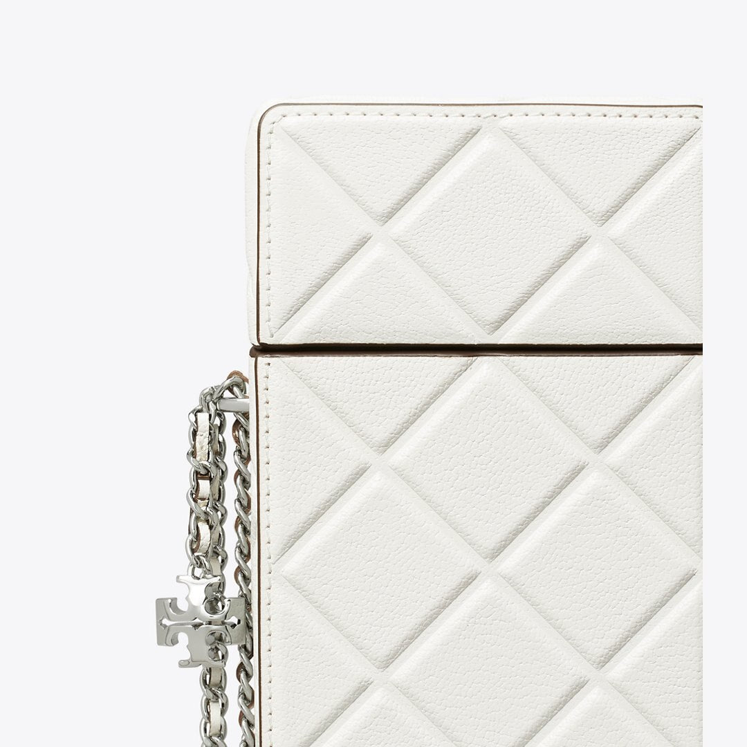 Tory Burch Fleming Phone Crossbody Blanc