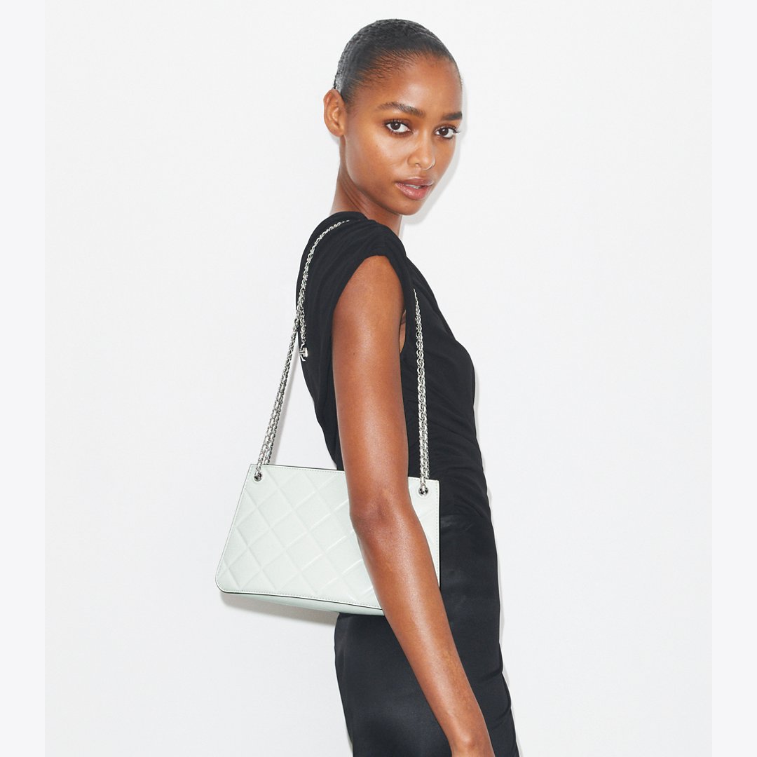 Tory Burch Fleming Pochette Blanc