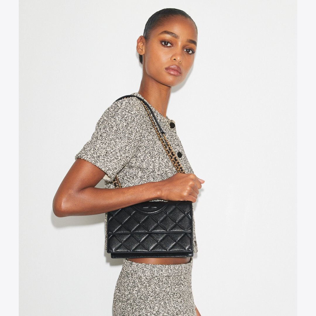 Tory Burch Fleming Shoulder Bag Black