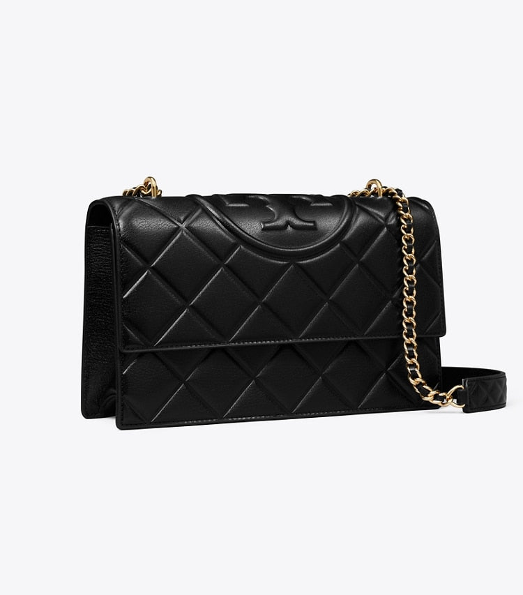 Tory Burch Fleming Shoulder Bag Black Black