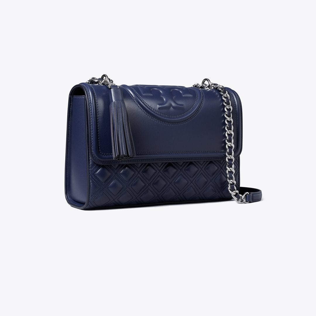Tory Burch Fleming Shoulder Bag Royal Navy