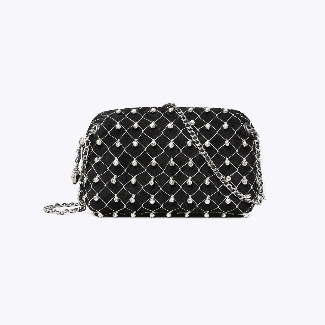 Tory Burch Fleming Soft Bell Crossbody Bag Black