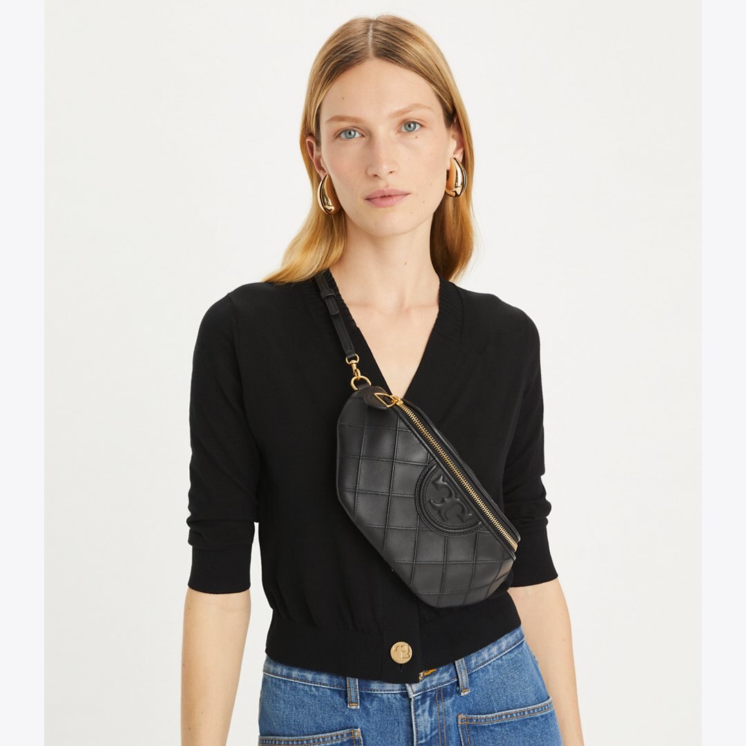 Tory Burch Fleming Soft Belt Bag Black