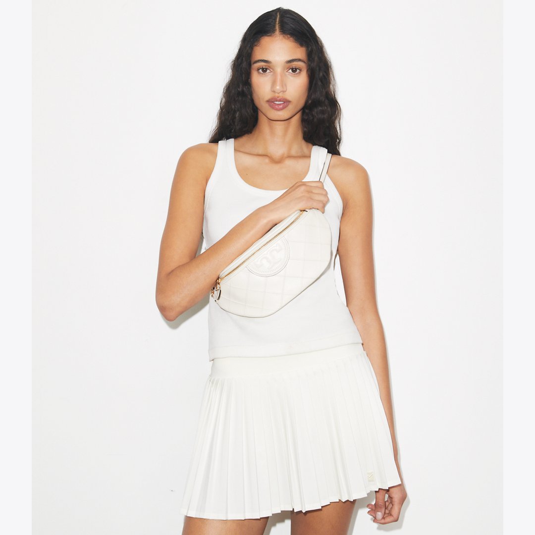 Tory Burch Fleming Soft Belt Bag Light Cream