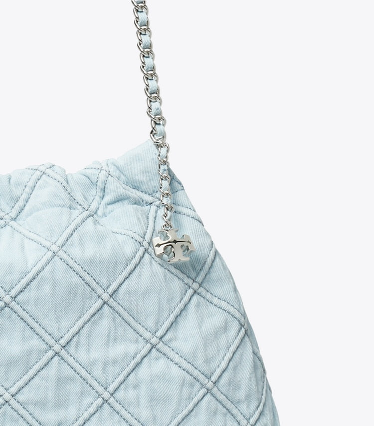 Fleming Soft Denim Hobo Bag Seltzer Seltzer