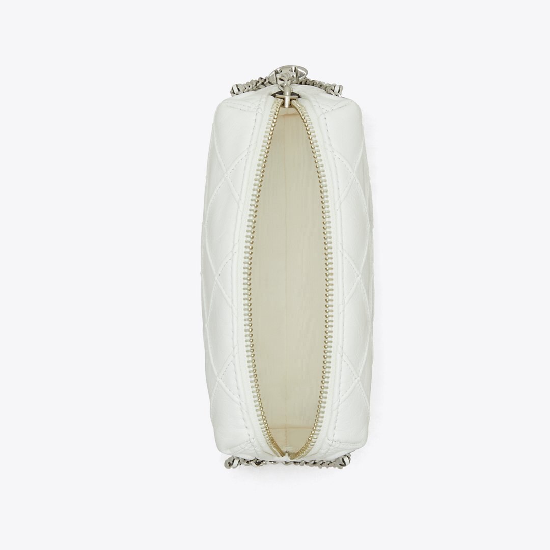 Tory Burch Fleming Soft Distressed Crossbody Bag Blanc