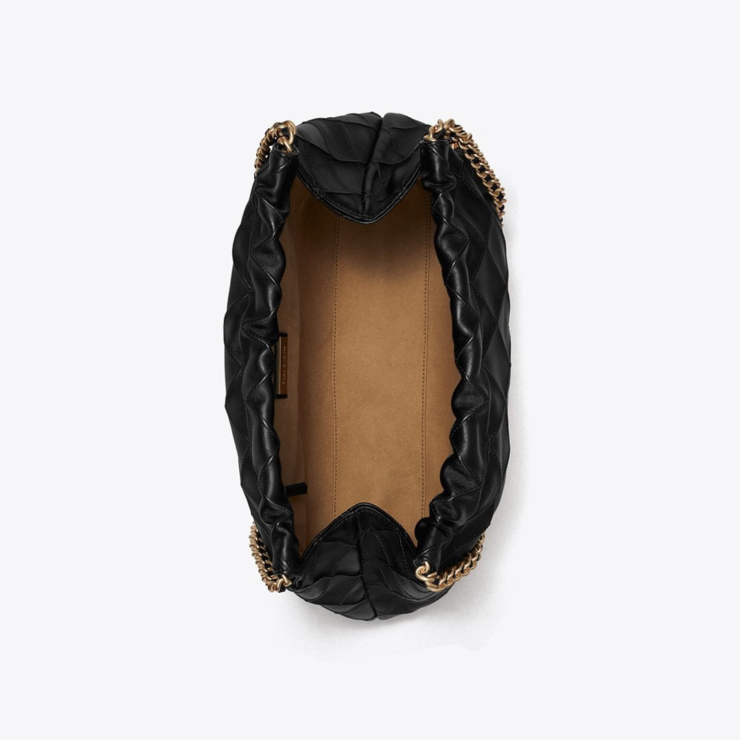 Tory Burch Fleming Soft Hobo Bag Black