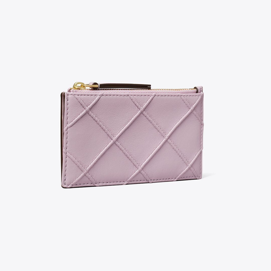 Tory Burch Fleming Zip Card Case Pale Purple