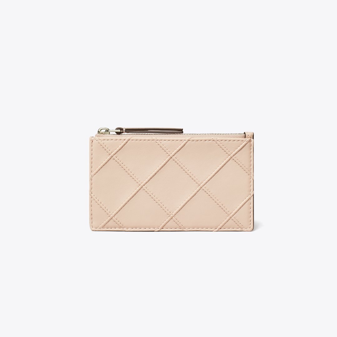 Tory Burch Fleming Zip Card Case Soft Pink