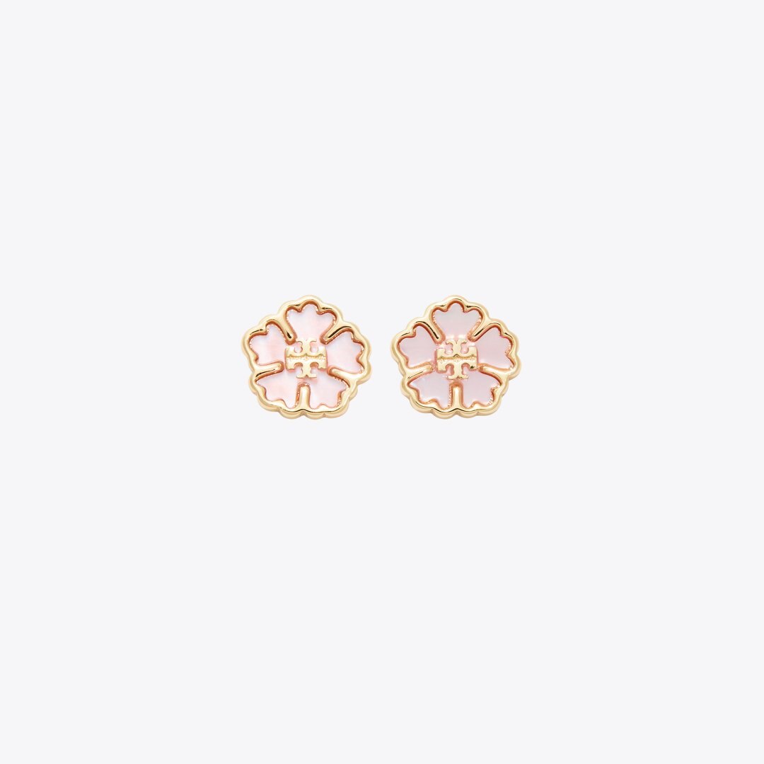 Tory Burch Forget Me Not Bracelet and Earrings Gift Set Tory Gold / Multi