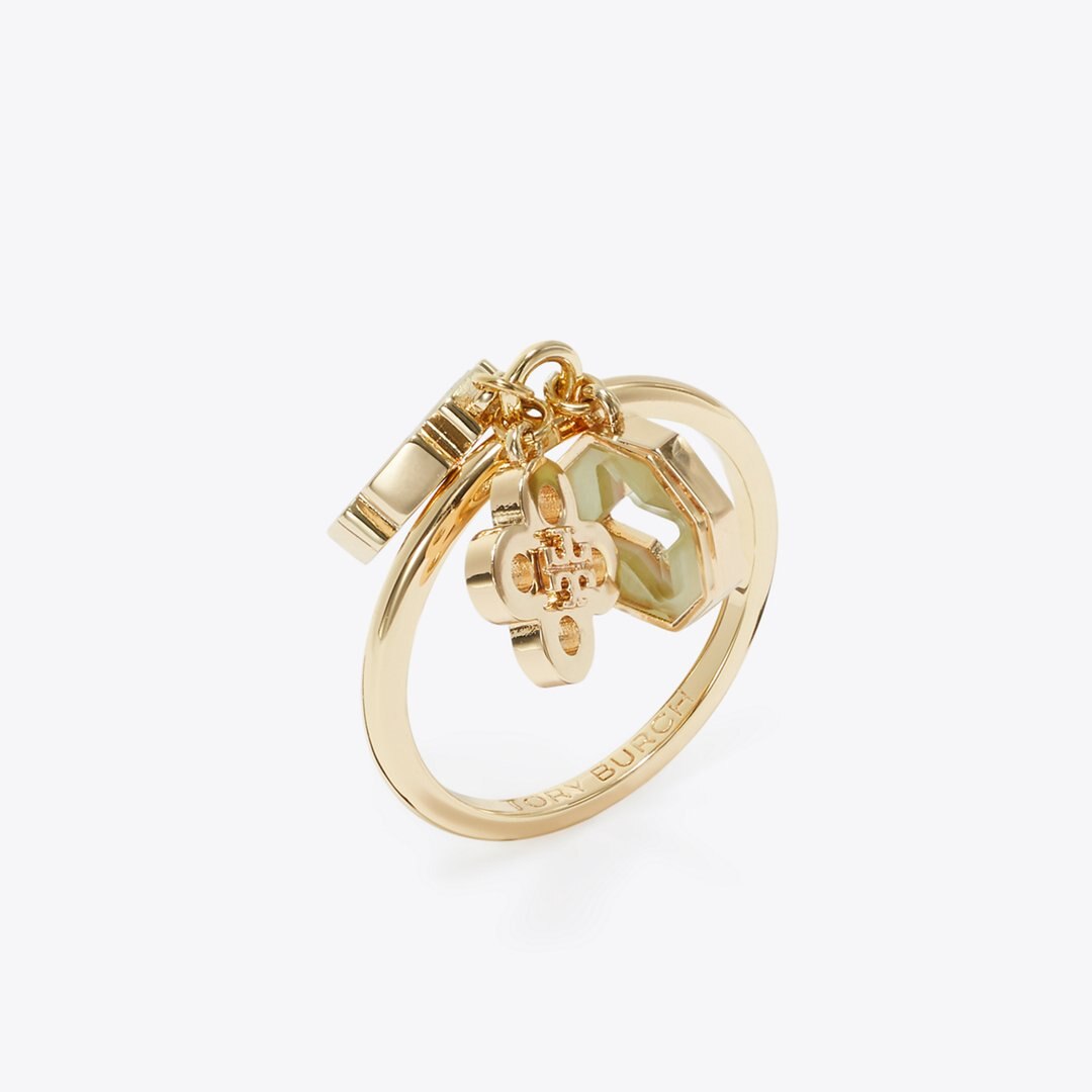 Tory Burch Forget Me Not Charm Ring Tory Gold / Mother of Pearl