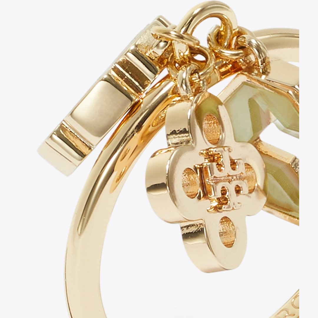 Tory Burch Forget Me Not Charm Ring Tory Gold / Mother of Pearl