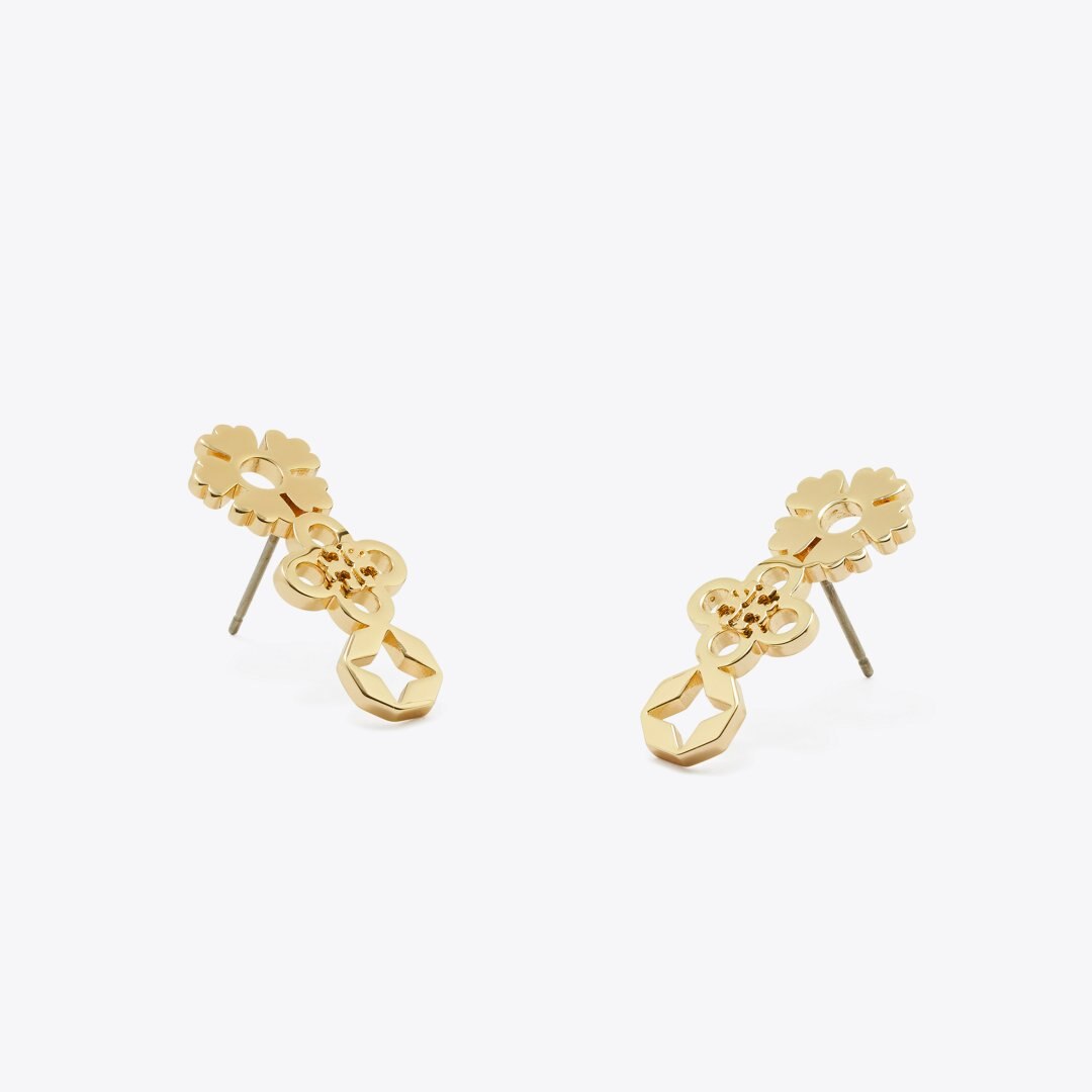 Tory Burch Forget Me Not Cluster Stud Earrings Tory Gold