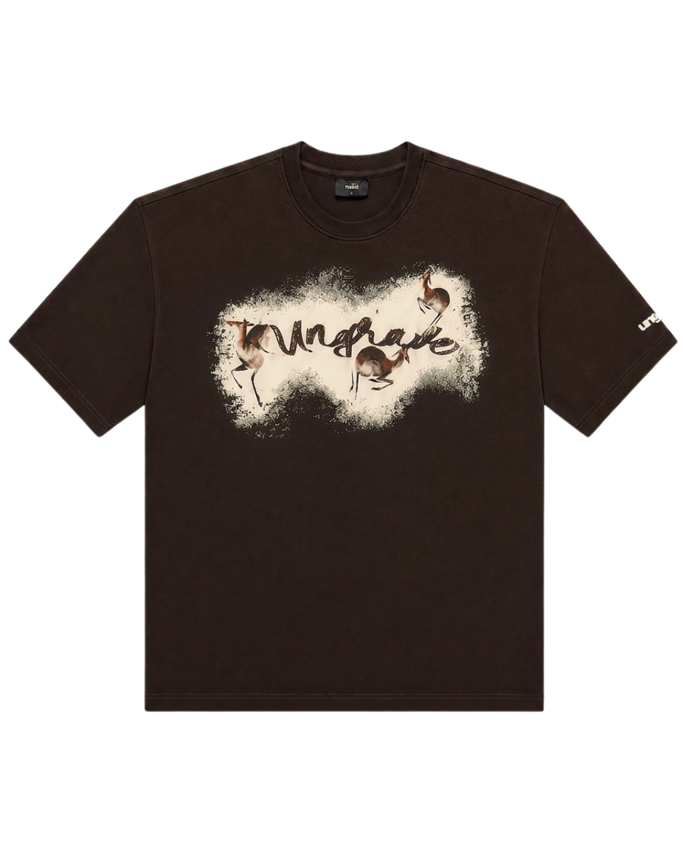 BROWN SHADOW DEER TEE