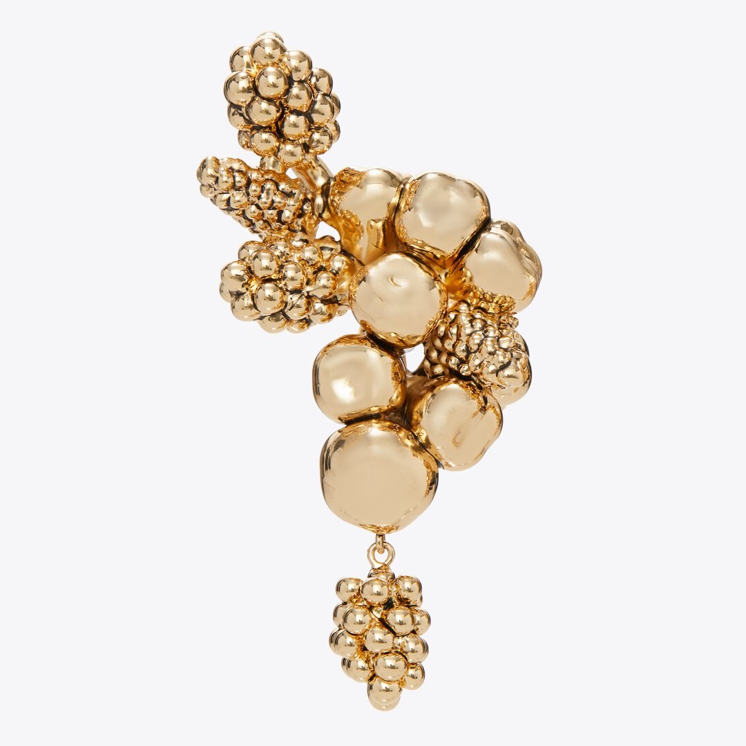 Tory Burch Fruit Earrings Light Brass