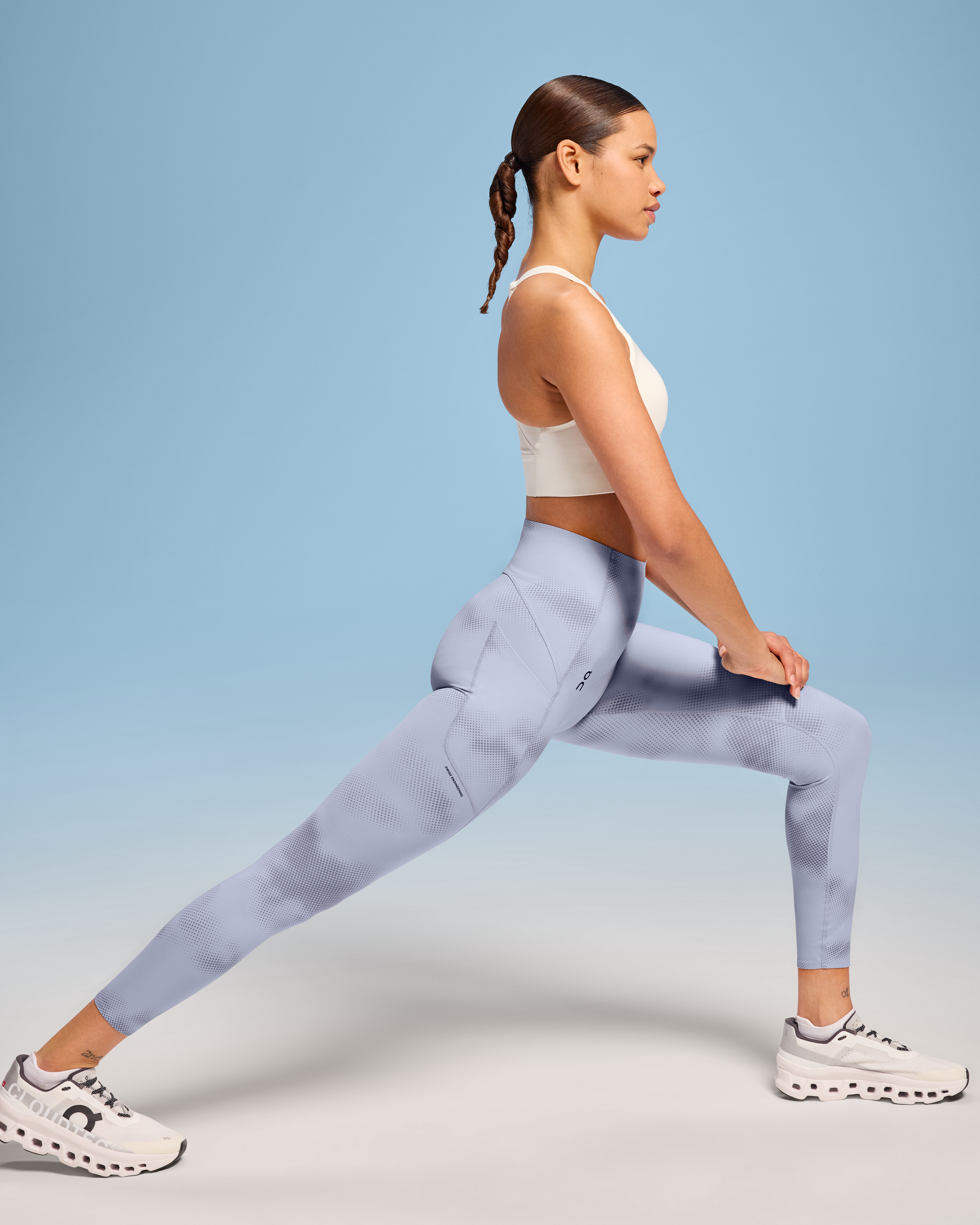 On Movement Tights Graphic Nimbus | Feather (Women'S)