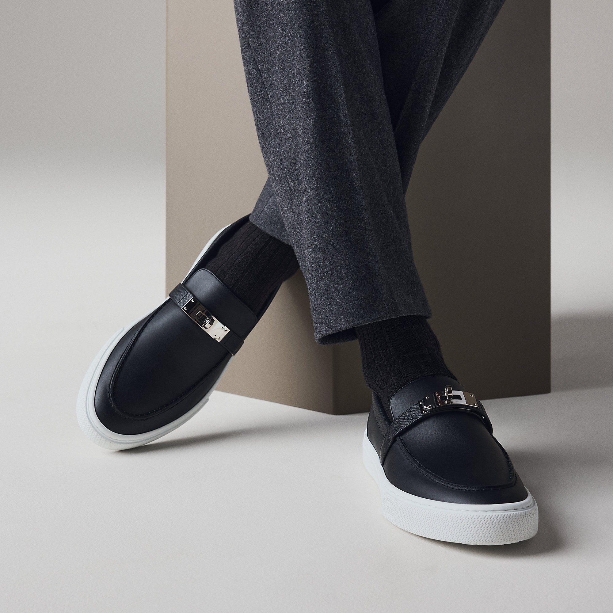 Hermes Game Slip On Sneaker Noir