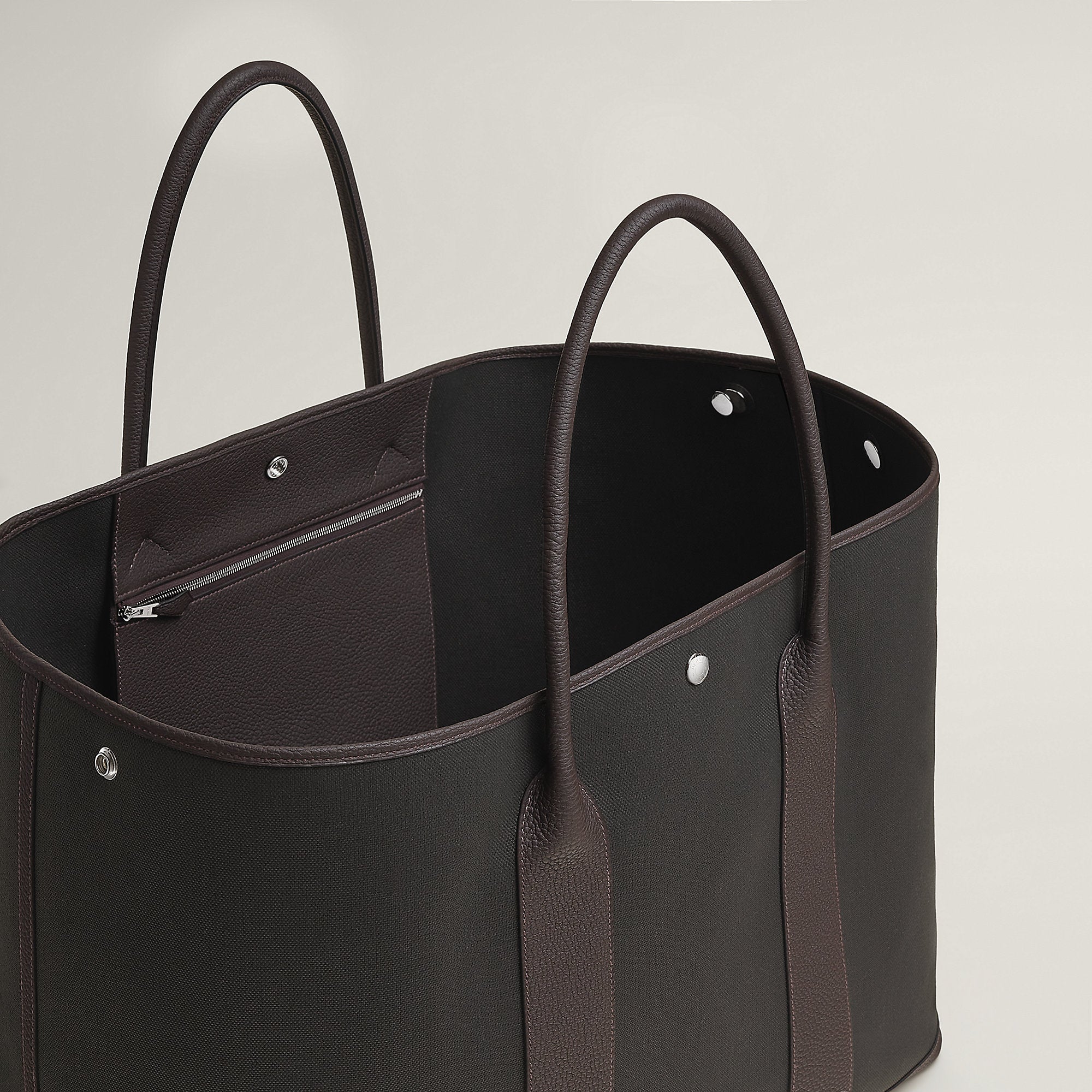Hermes Garden Party 49 Voyage Bag Dark Bronze