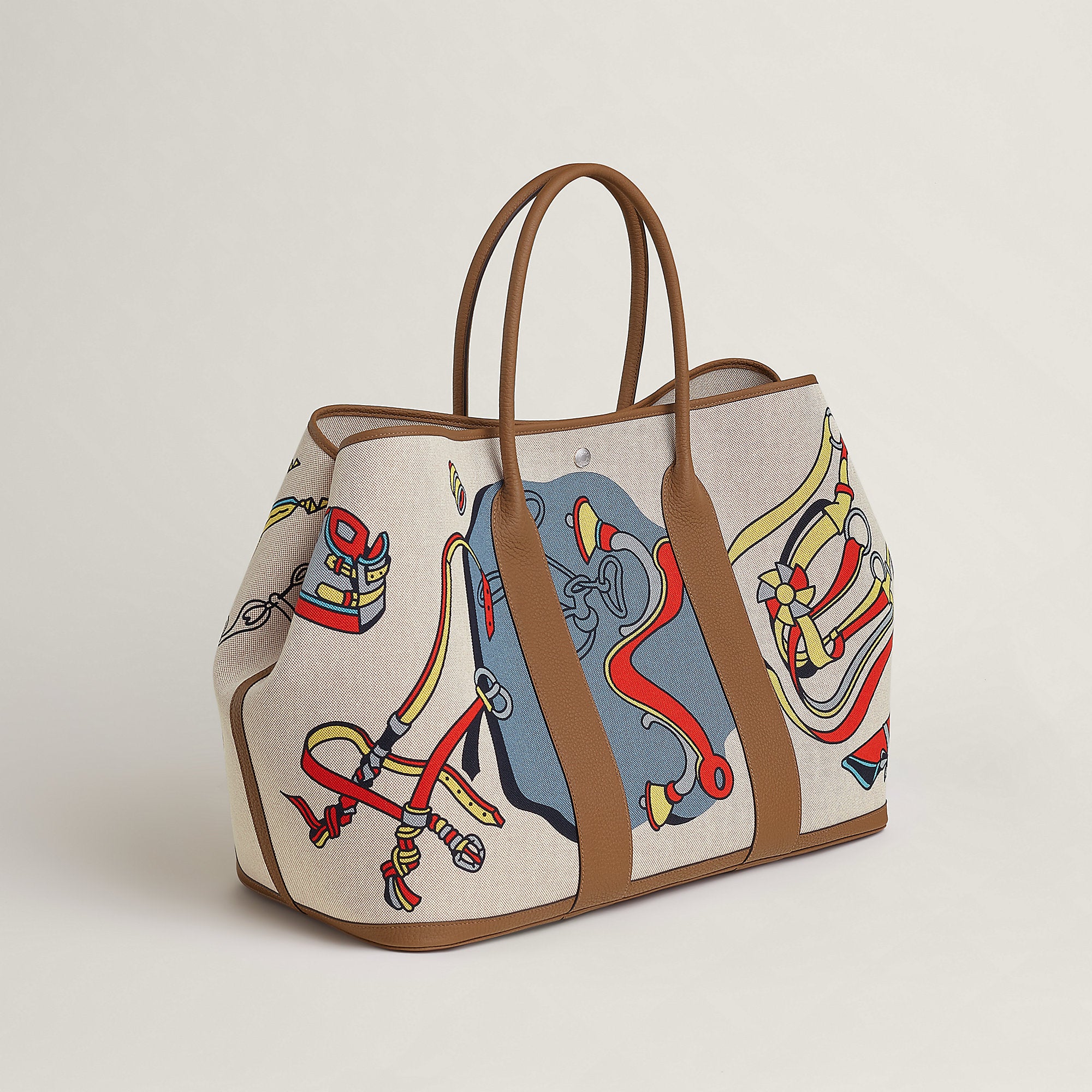 Hermes Garden Party Voyage 49 Bag Gris Misty