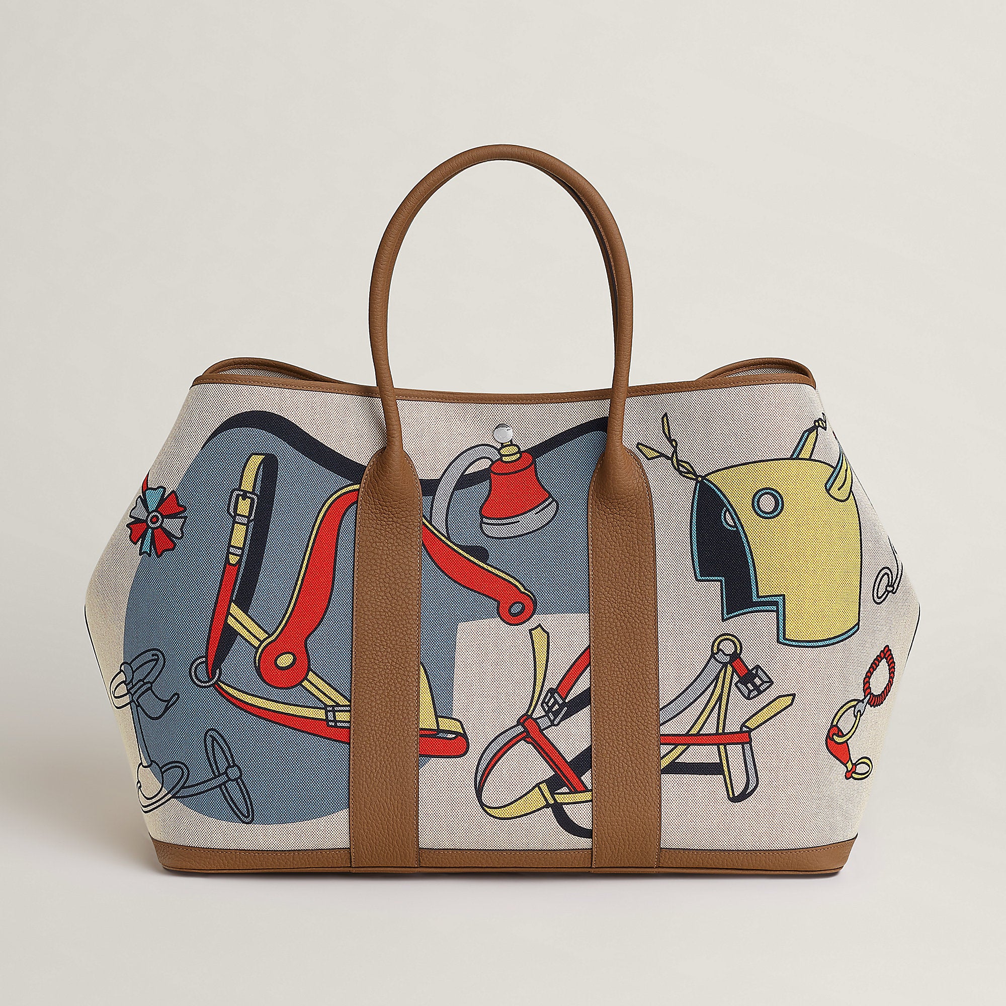 Hermes Garden Party Voyage 49 Bag Gris Misty
