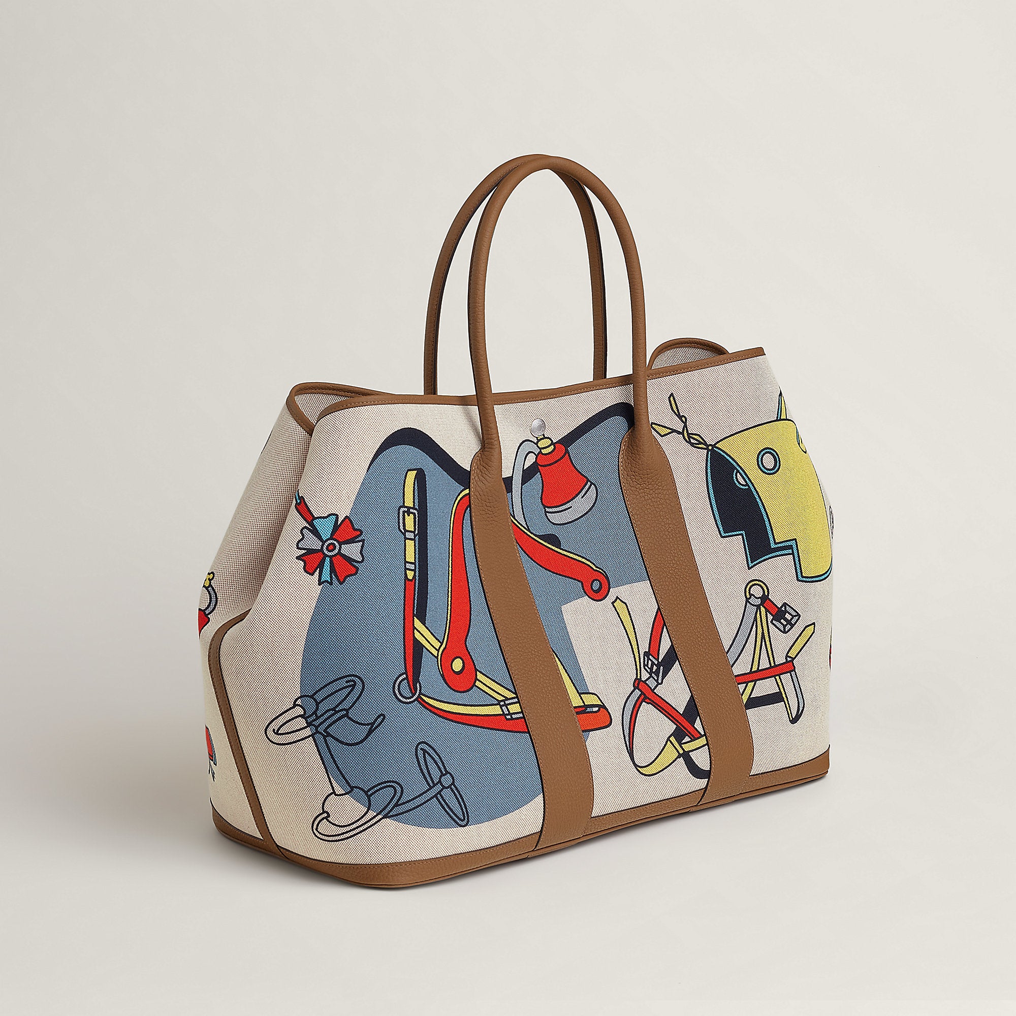 Hermes Garden Party Voyage 49 Bag Gris Misty