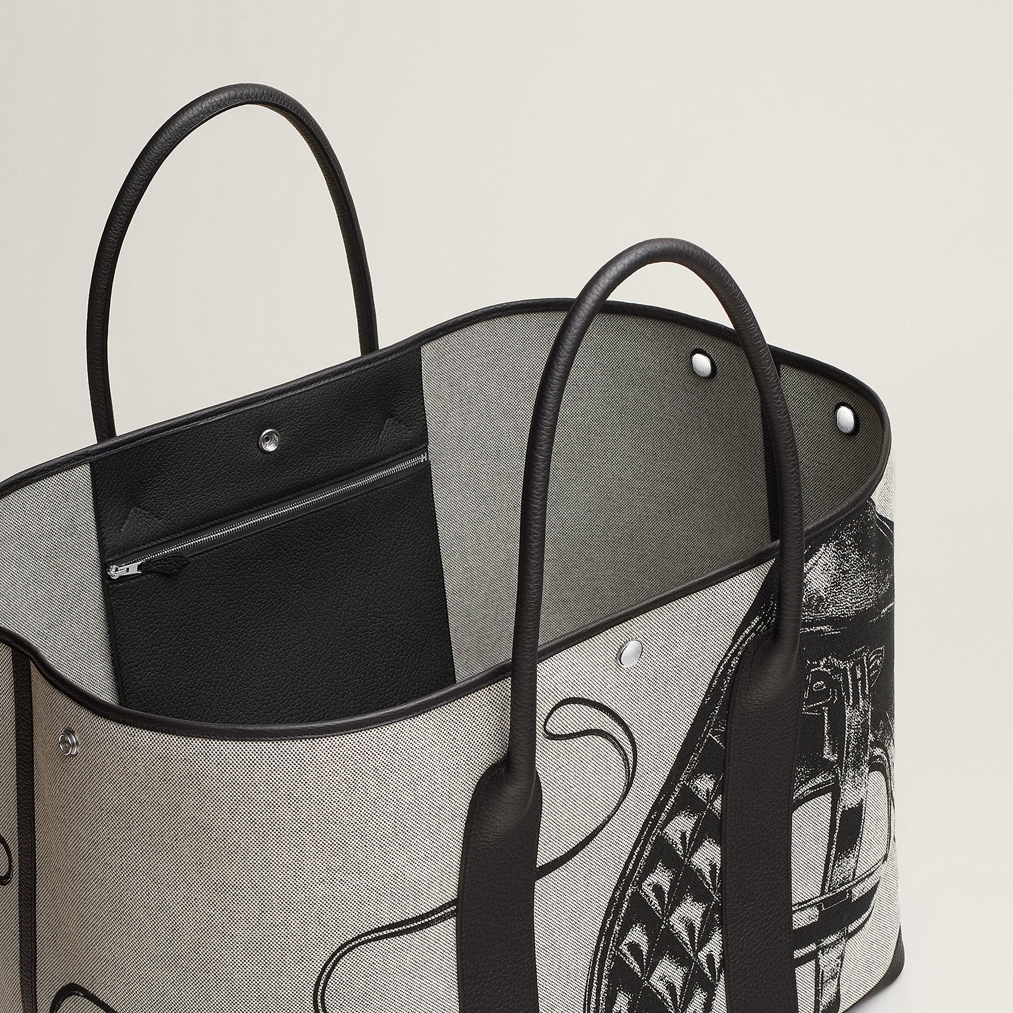 Hermes Garden Party Voyage 49 Bag Noir