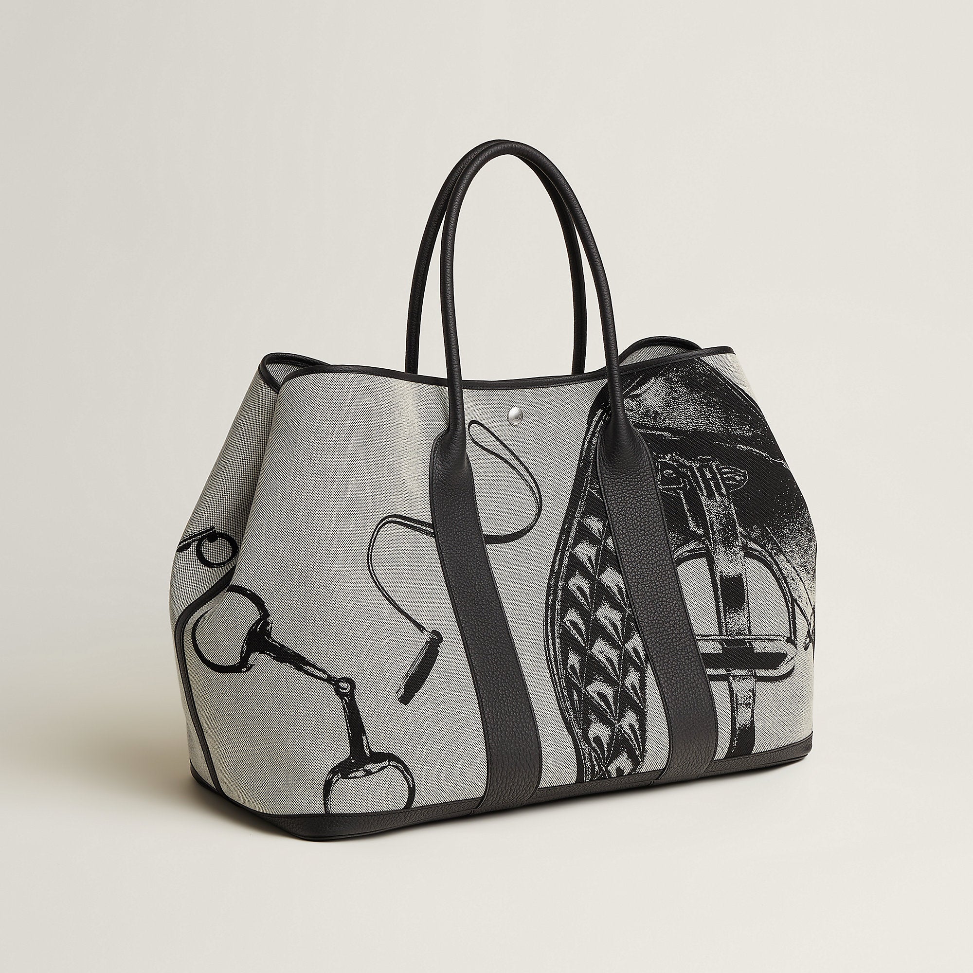 Hermes Garden Party Voyage 49 Bag Noir