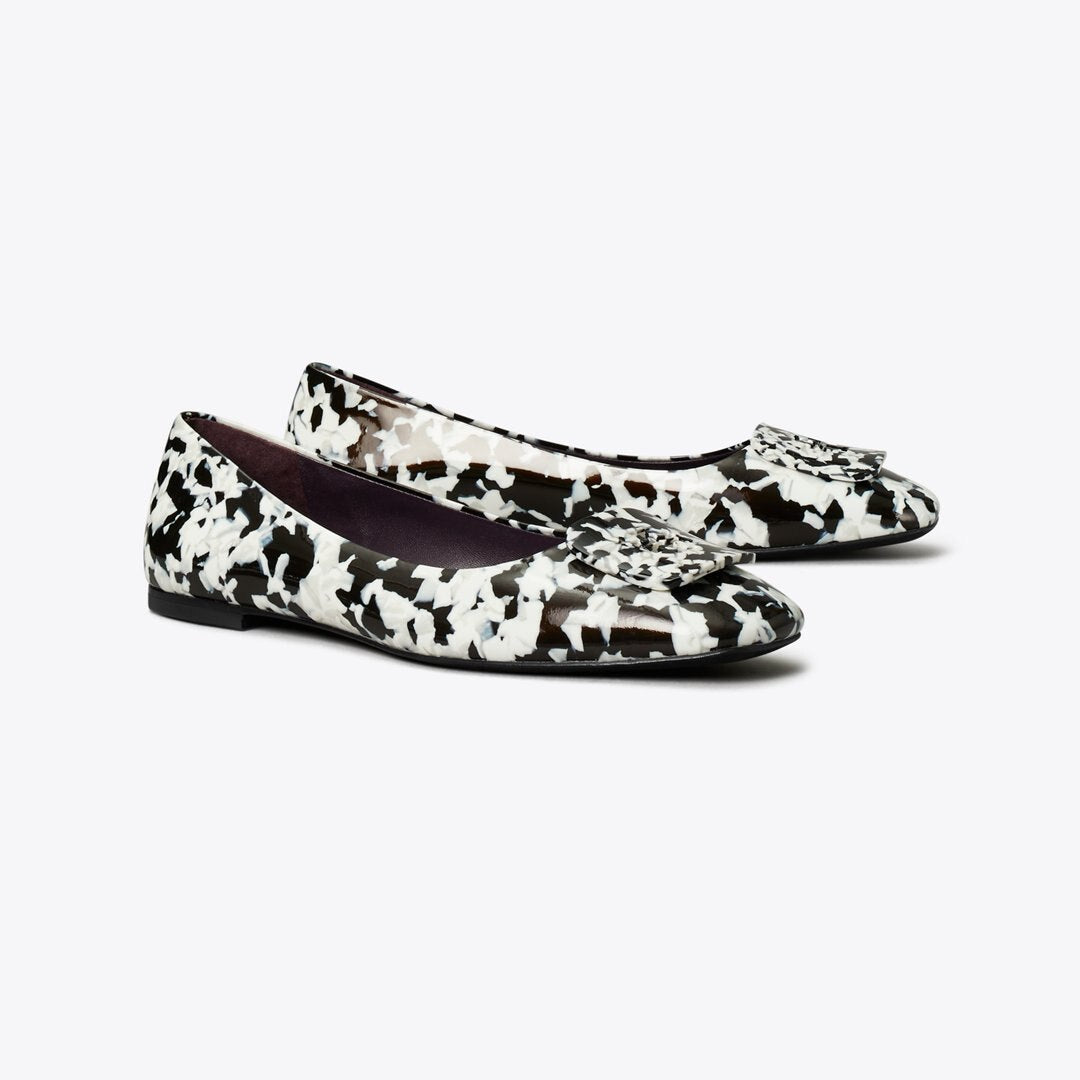 Tory Burch Georgia Ballet DARK MARBLE MULTI-TONE