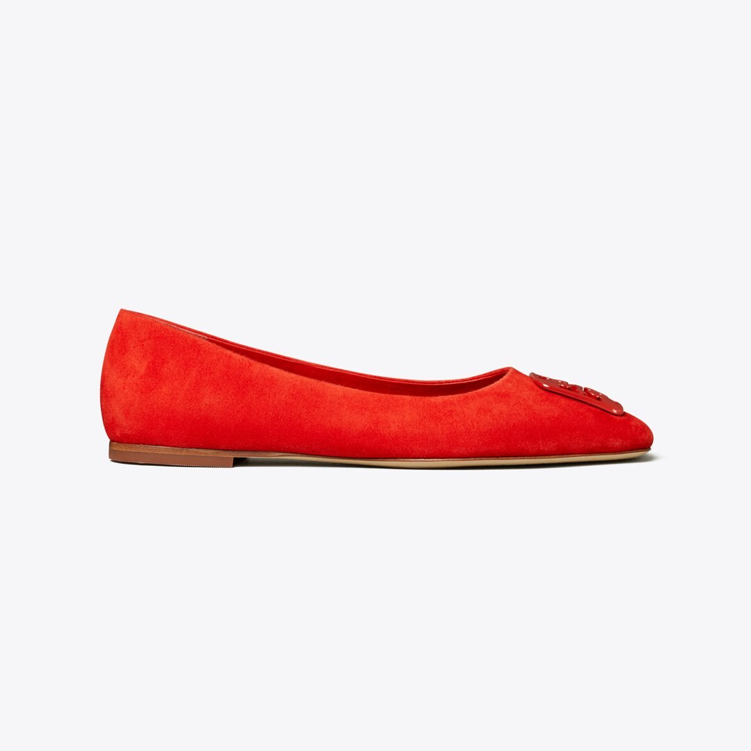 Tory Burch Georgia Ballet Flat Triple Red