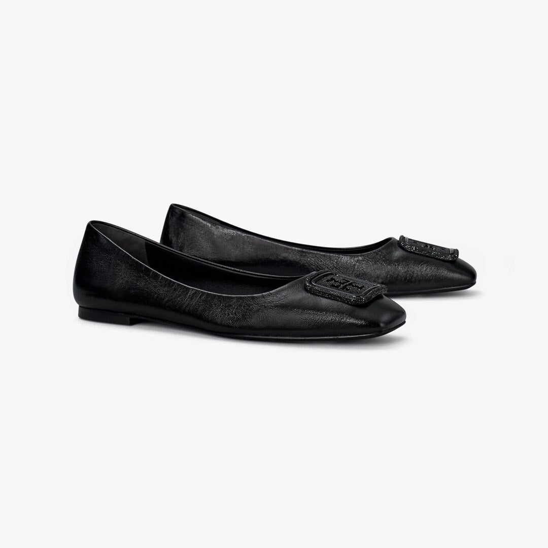 Tory Burch Georgia Pav Ballet PERFECT BLACK