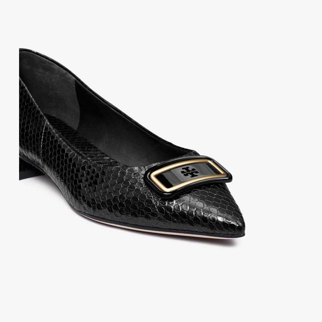 Tory Burch Georgia Pointed Toe Flat PERFECT BLACK
