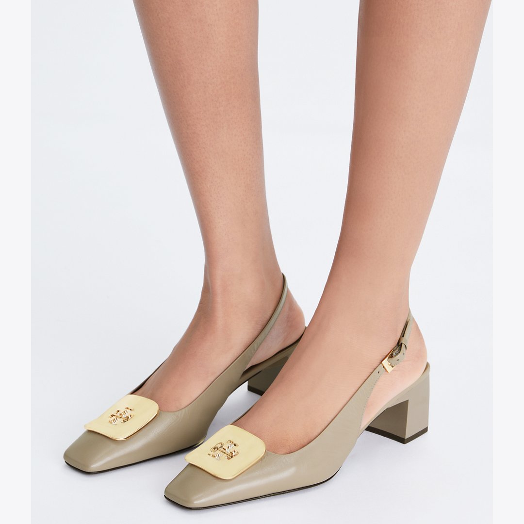 Tory Burch Georgia Slingback ECRU