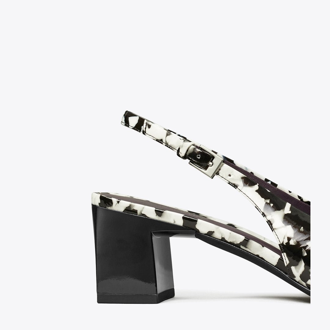 Tory Burch Georgia Slingback Pump DARK MARBLE MULTI-TONE