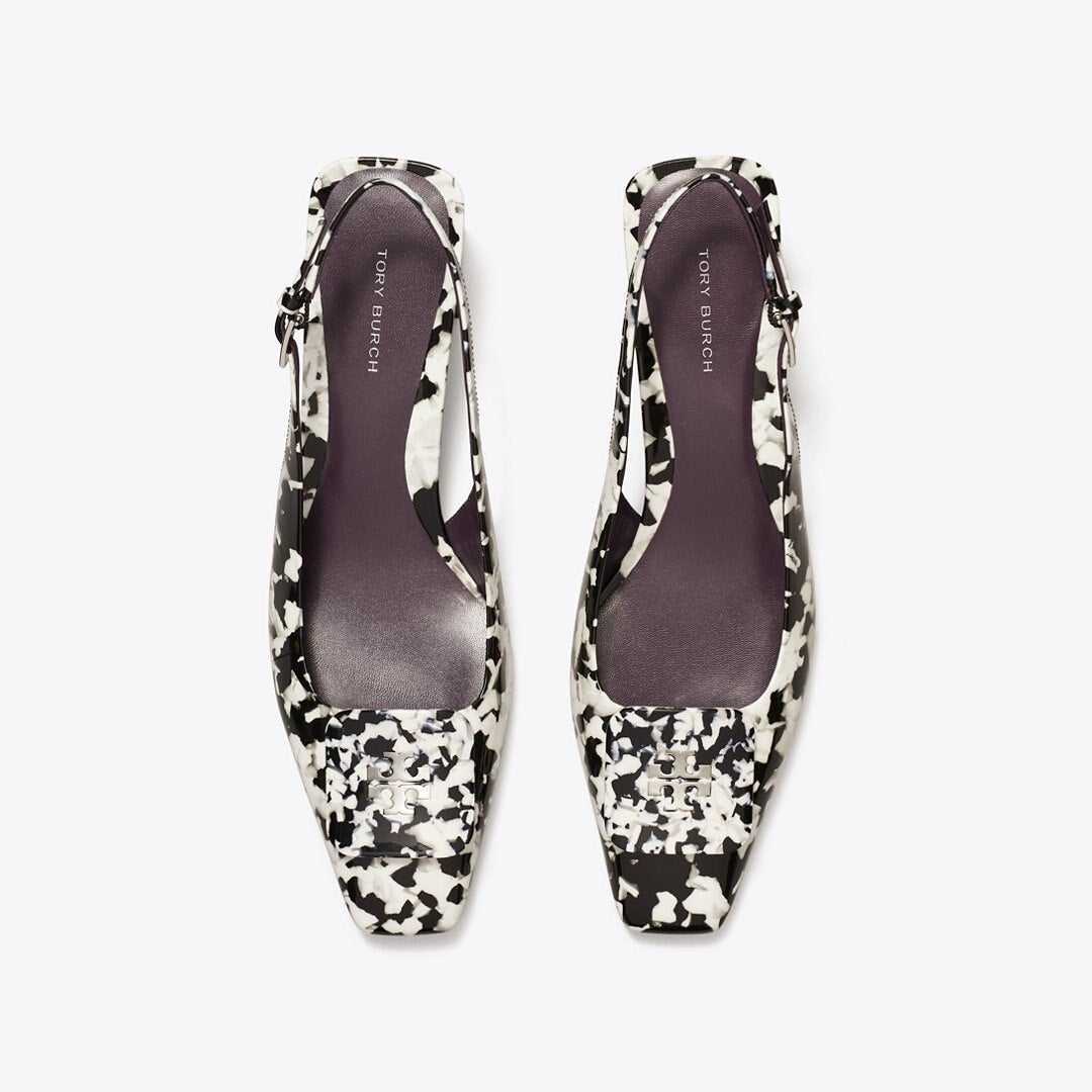 Tory Burch Georgia Slingback Pump DARK MARBLE MULTI-TONE
