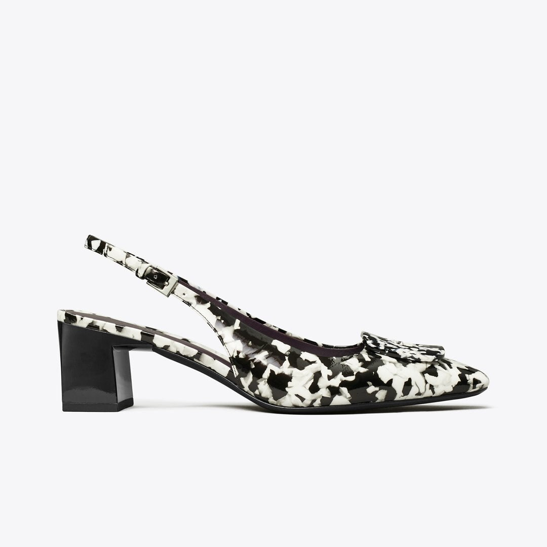 Tory Burch Georgia Slingback Pump DARK MARBLE MULTI-TONE