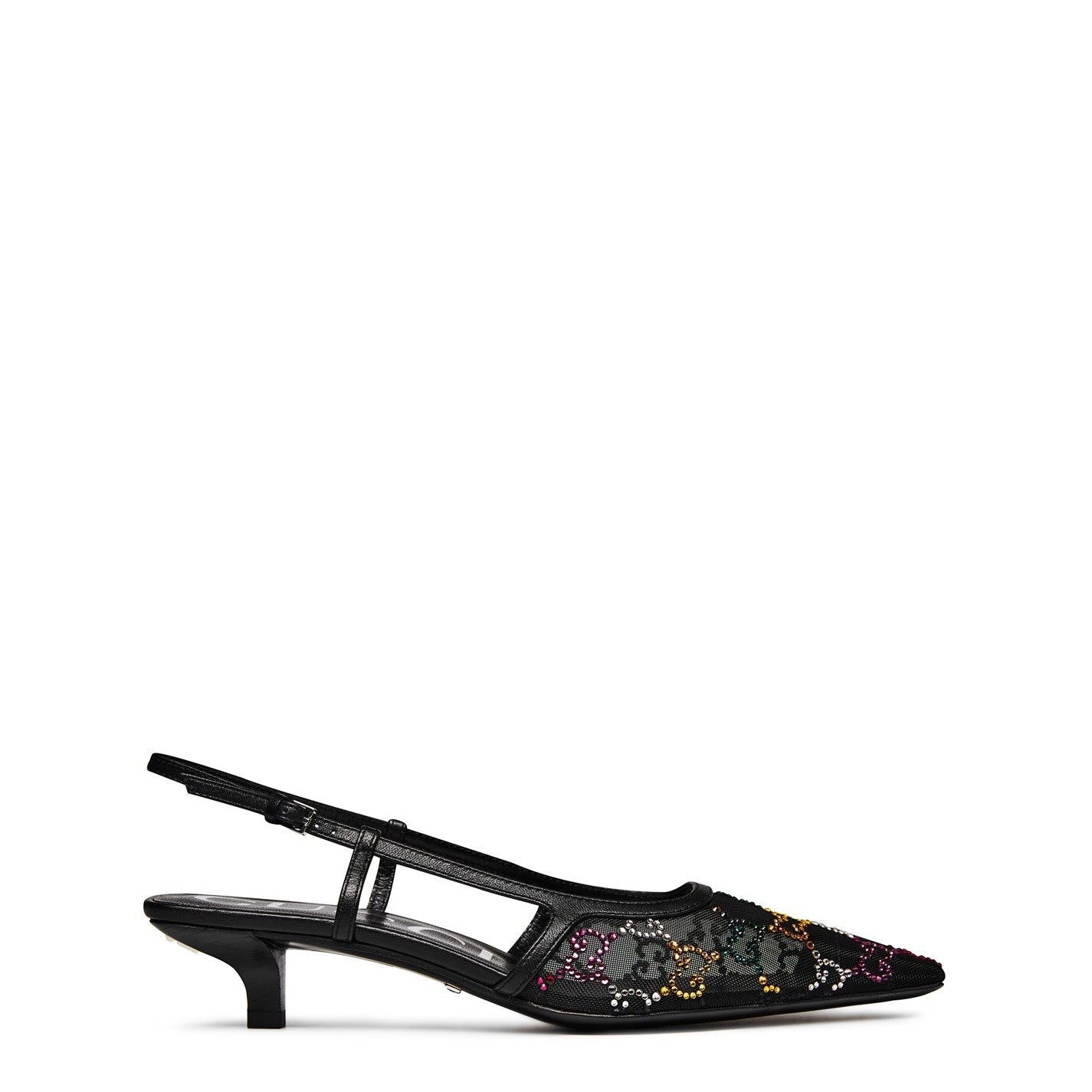 GG Slingback Pumps Blk Multi 1000