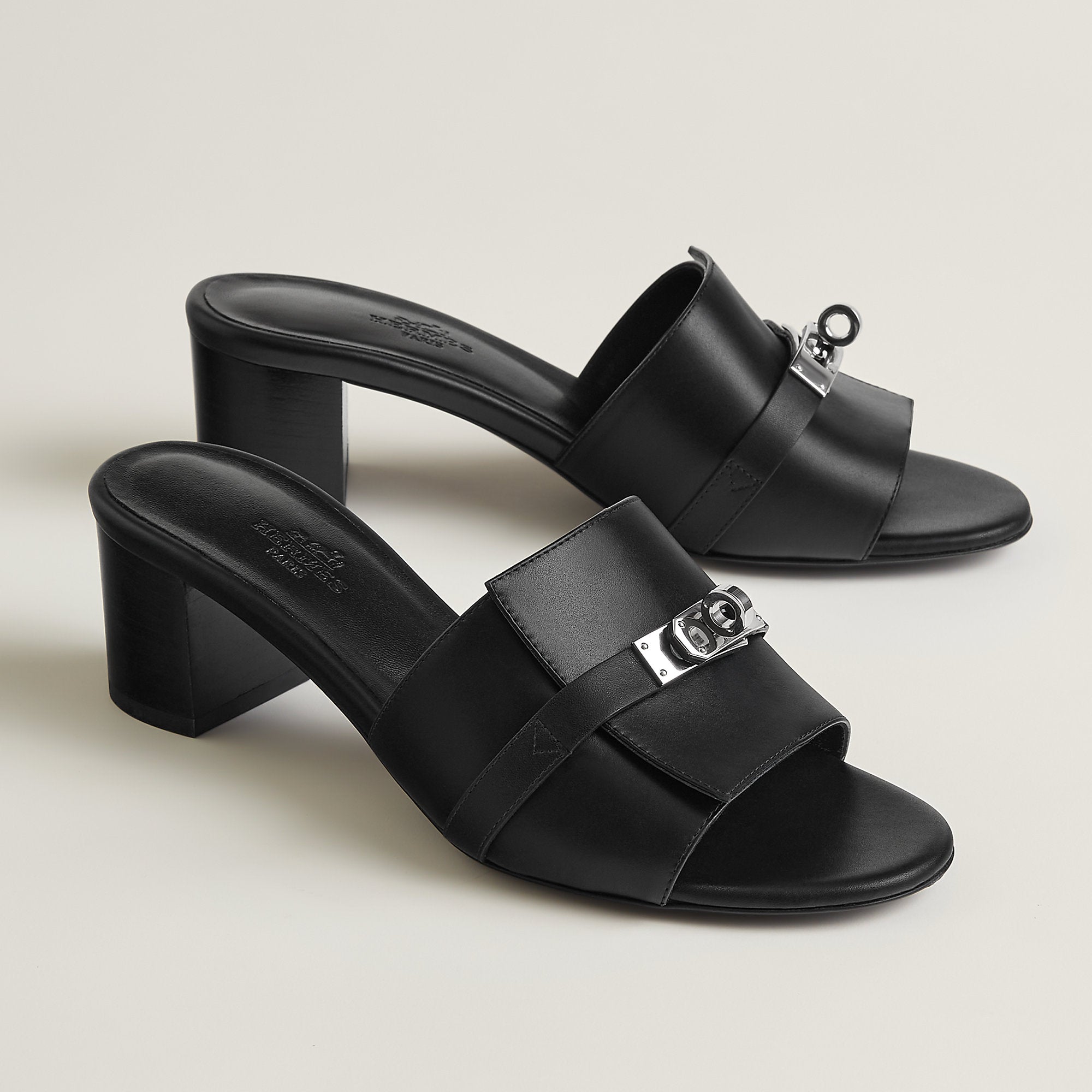 Hermes Gigi 50 Sandal Noir