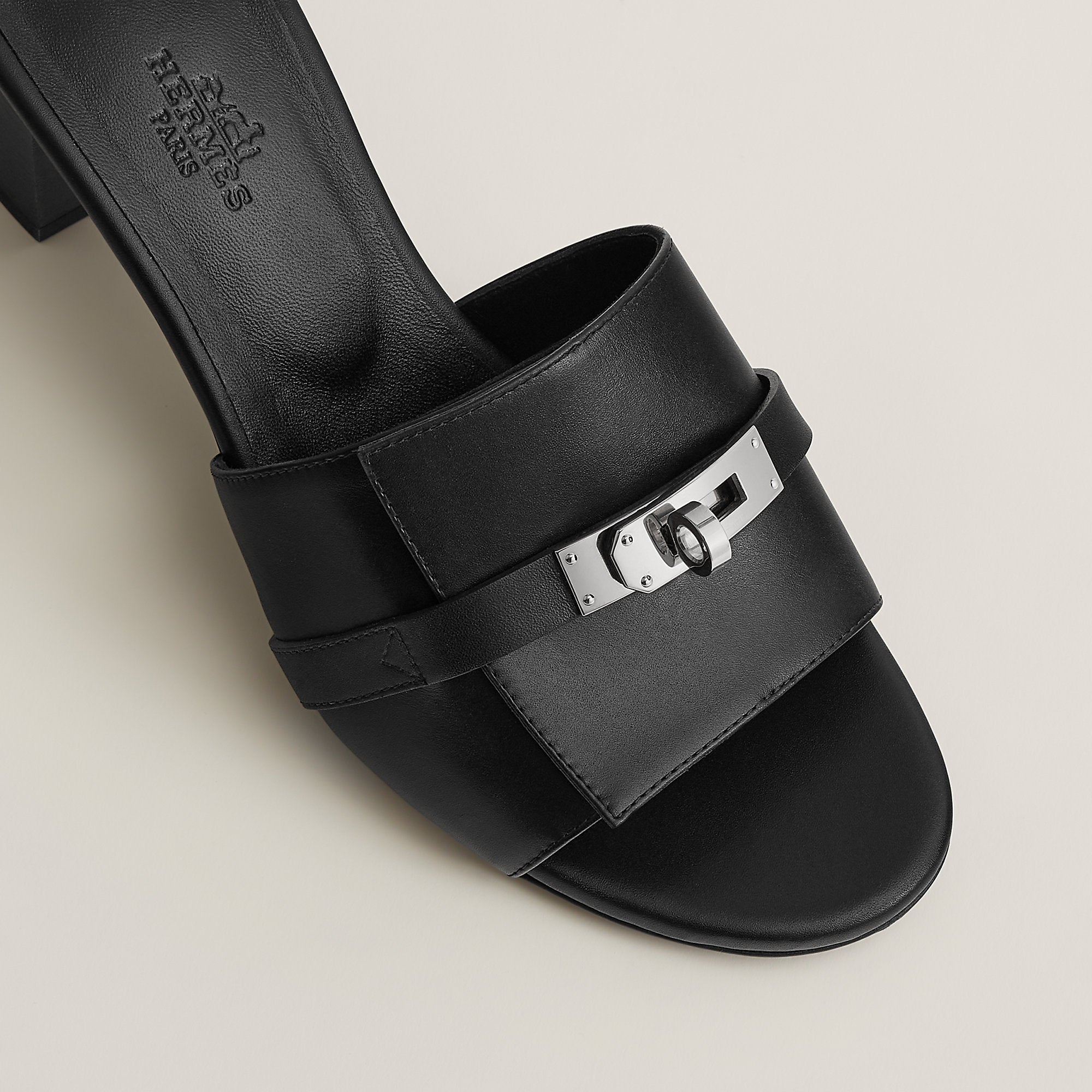 Hermes Gigi 50 Sandal Noir