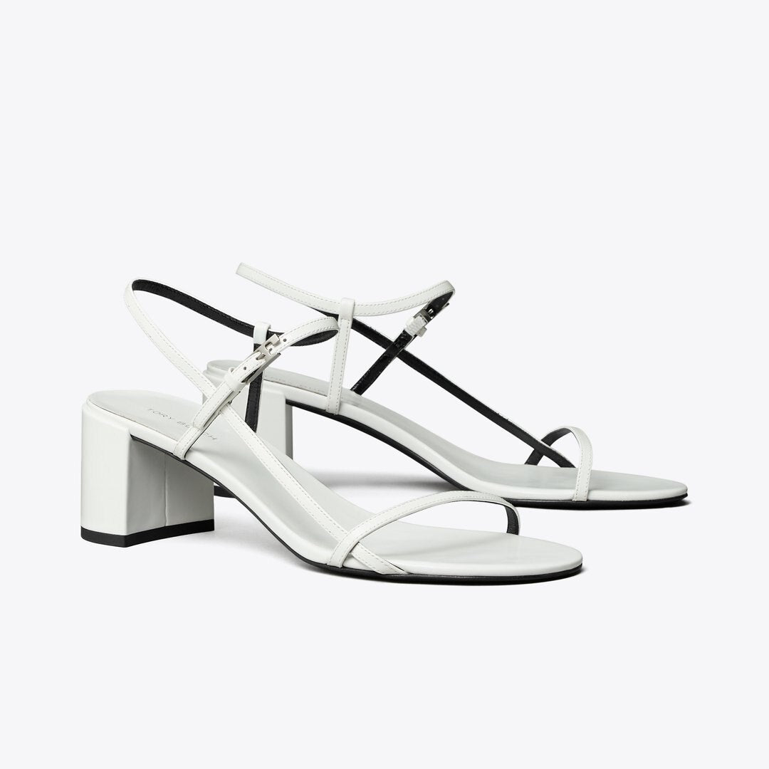 Tory Burch Gigi Heeled Sandal WHITE