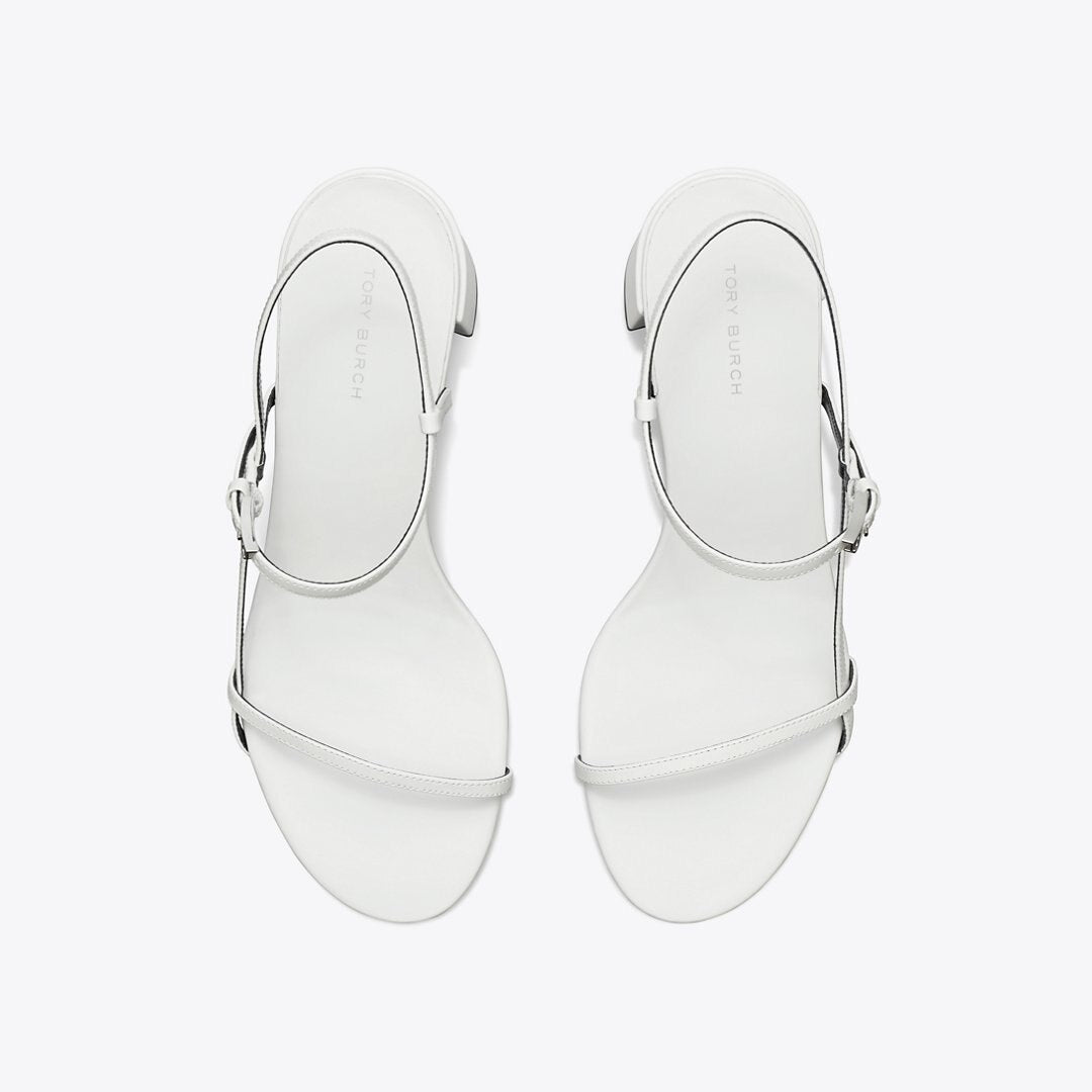 Tory Burch Gigi Heeled Sandal WHITE