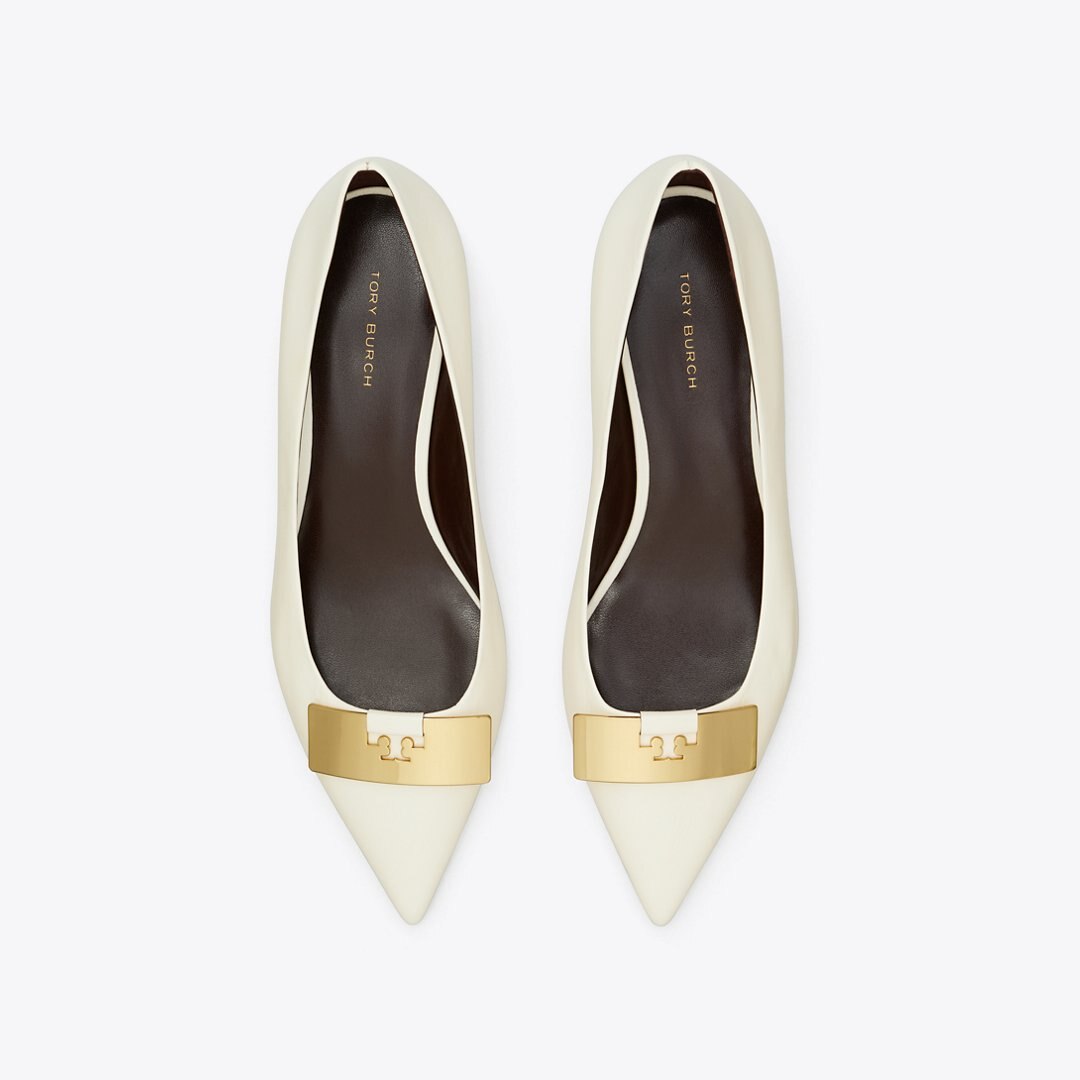 Tory Burch Gigi Petite Pump LIGHT CREAM / GOLD