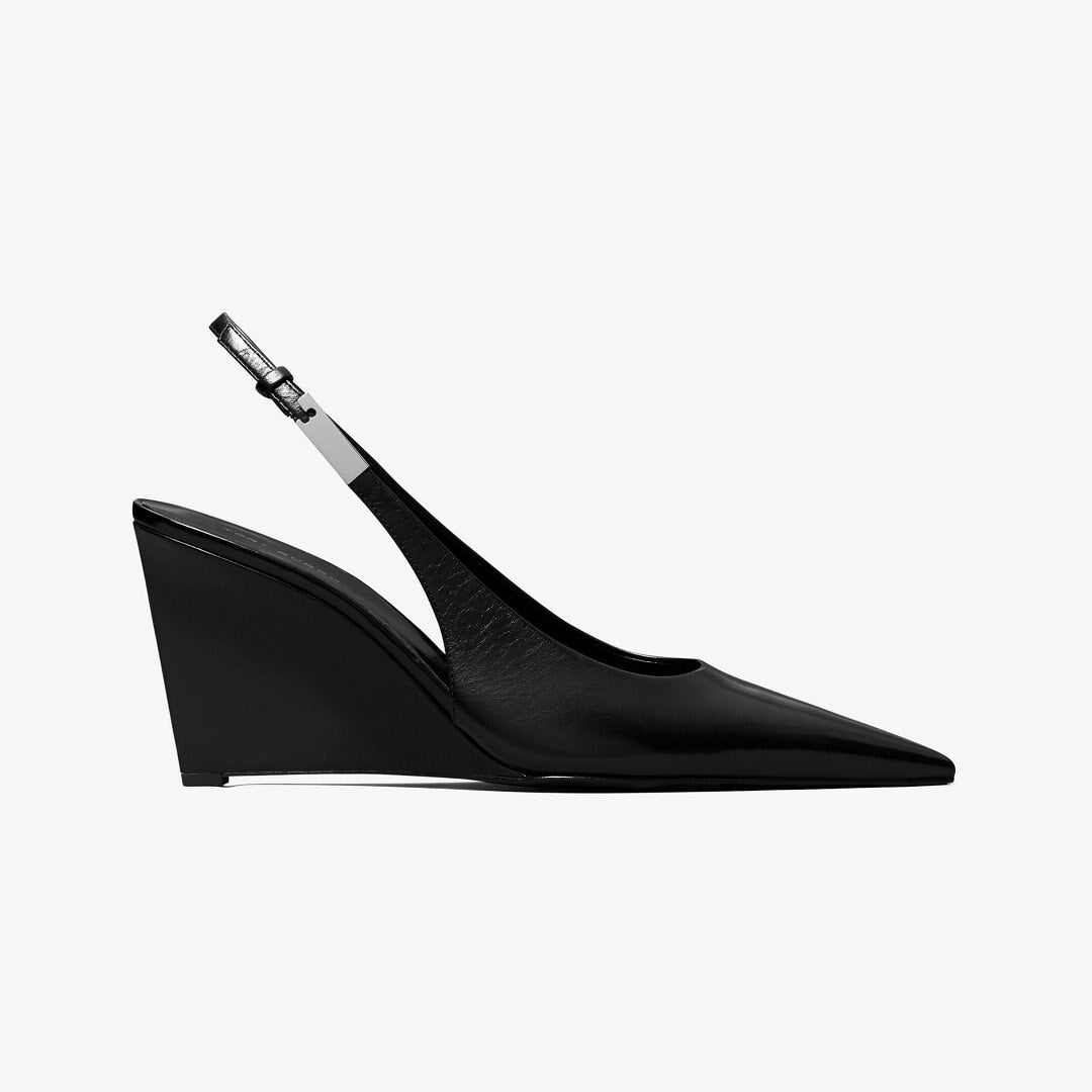 Tory Burch Gigi Slingback Wedge PERFECT BLACK