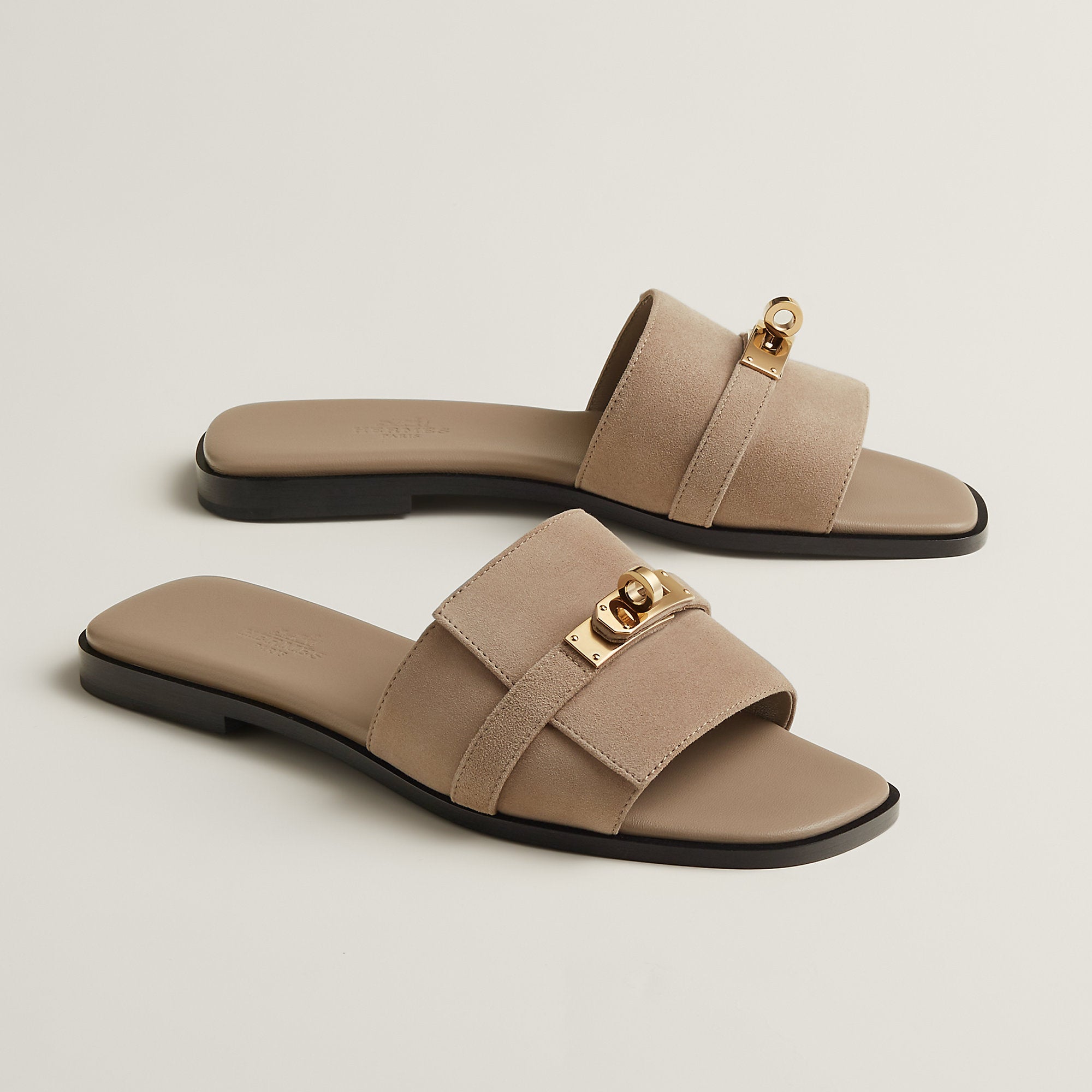 Hermes Giulia Sandal Beige Sable