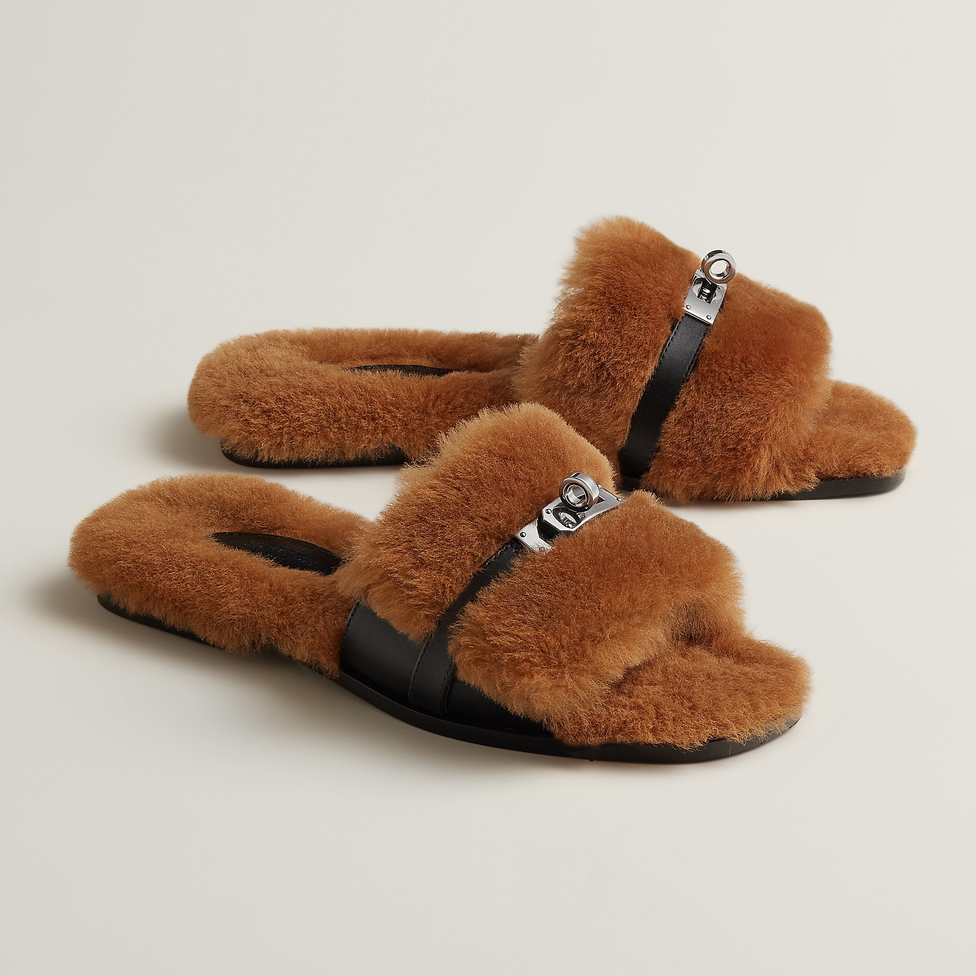 Hermes Giulia Sandal Naturel