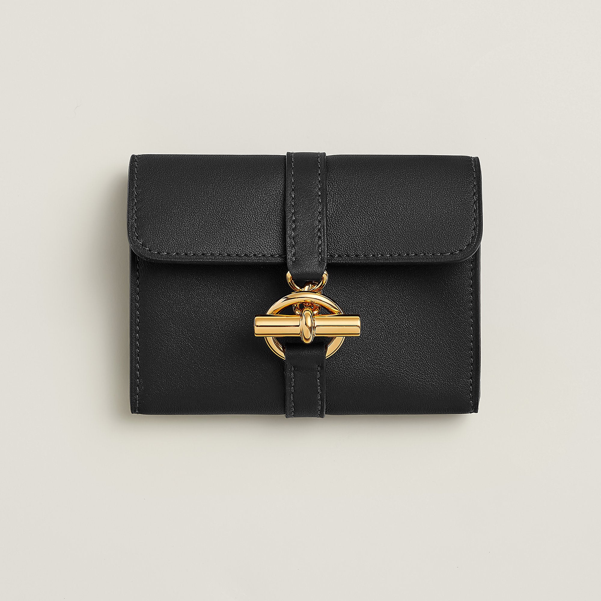 Hermes Glenan Compact Wallet Noir