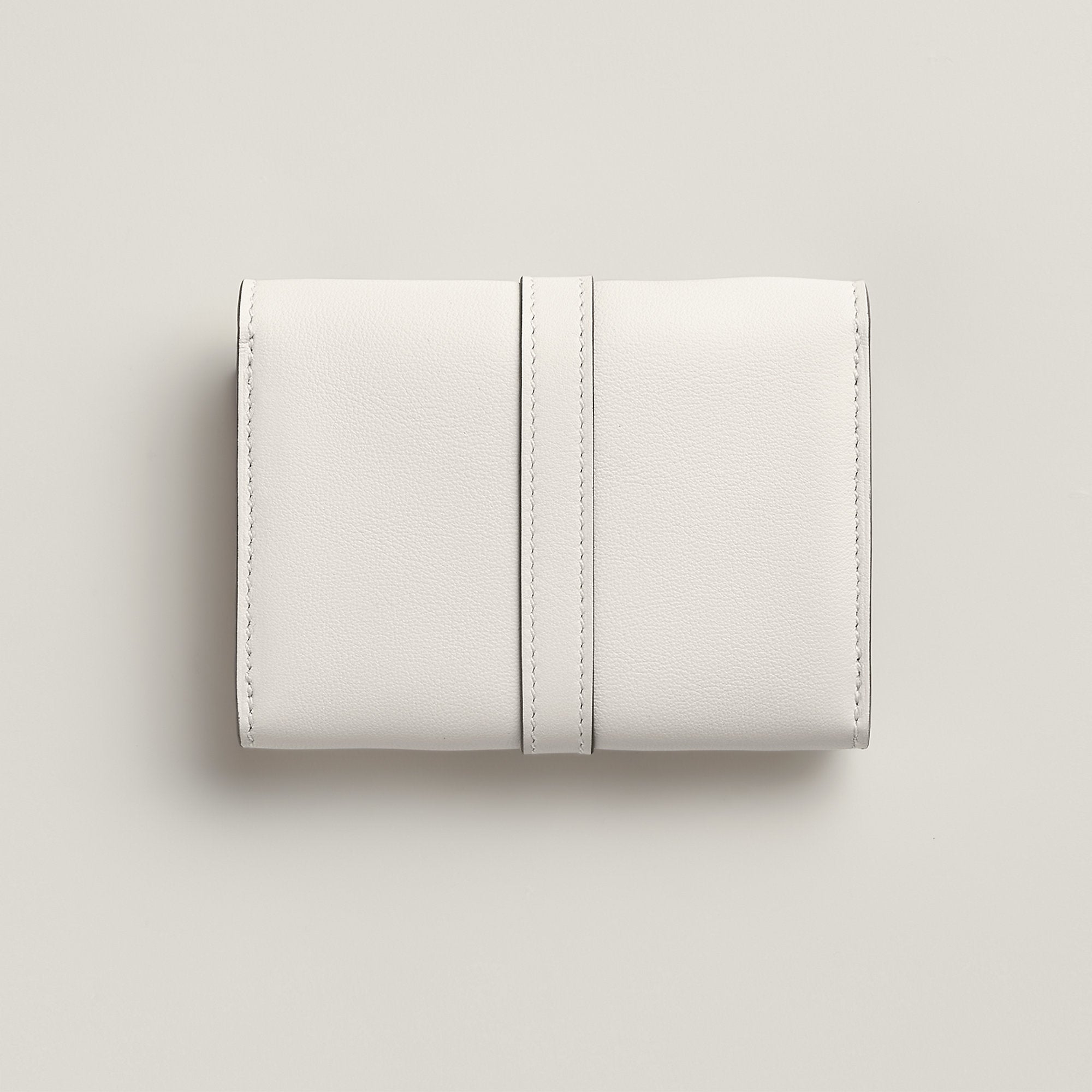 Hermes Glenan Compact Wallet Gris Ple
