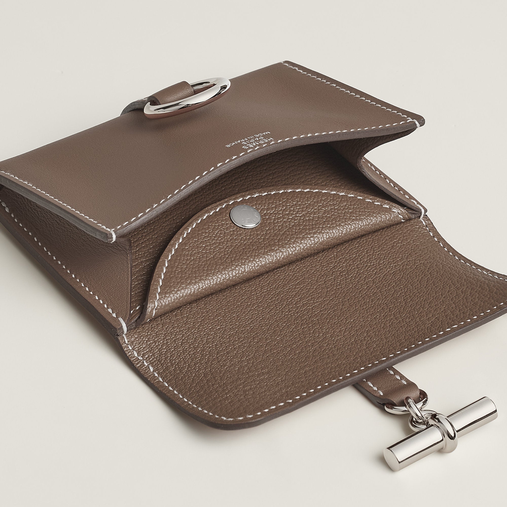 Hermes Glenan Compact Wallet Toupe